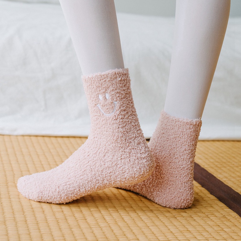 Vớ vải nhung mềm chống trượt phong cách Nhật Bản