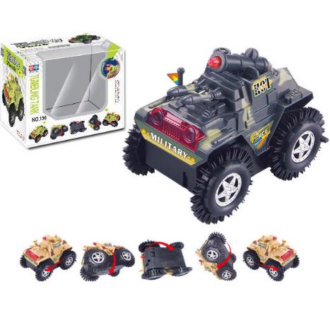 Xe Tăng Nhào Lộn, Xe Tăng Lật Cho Bé, Chạy 2 Pin AA  02045