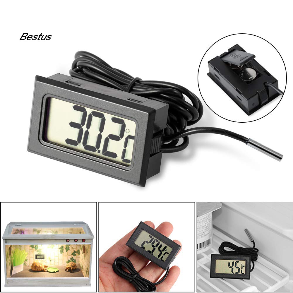 Nhiệt Kế Kỹ Thuật Số LCD Chống Thấm Nước Cho Tủ Lạnh / Xe Hơi / Bể Cá