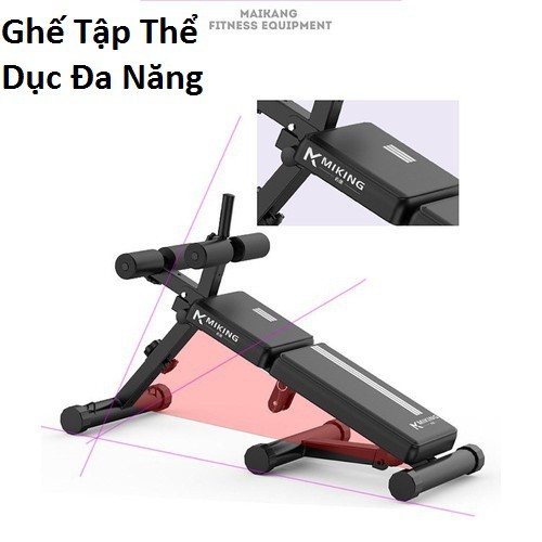 Ghế tập thể dục đa năng, dụng cụ tập bụng tại nhà, máy tập thể dục gấp gọn