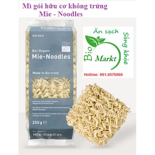 (Alb-Gold_ Mì gói hữu cơ không trứng Mie Noodles 250g