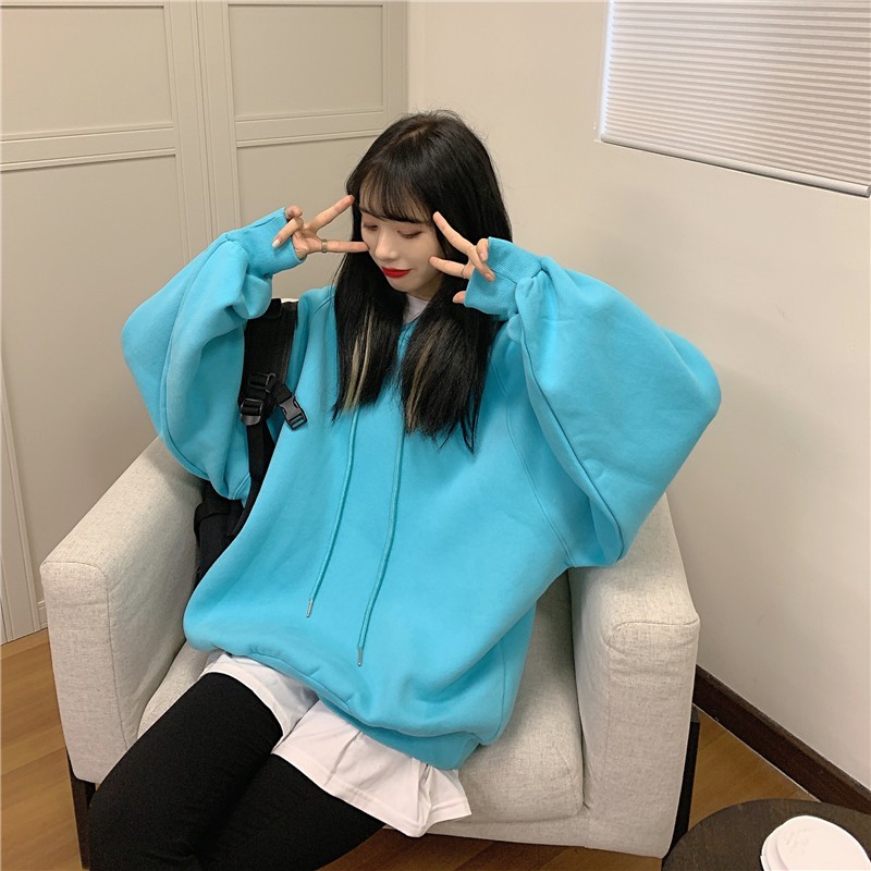 [Áo hoodie nữ form rộng] áo nỉ hoodie nữ unisex thời trang ulzzang có mũ unisex hàn quốc học sinh sinh viên | BigBuy360 - bigbuy360.vn