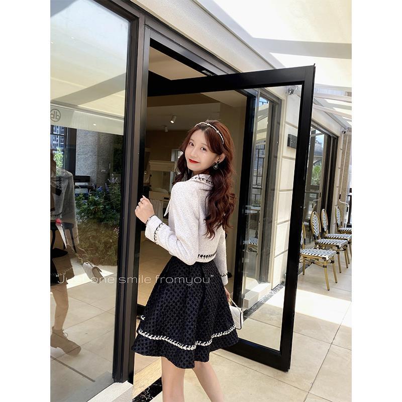 Set áo khoác và chân váy chữ a thời trang thanh lịch cho nữ | BigBuy360 - bigbuy360.vn