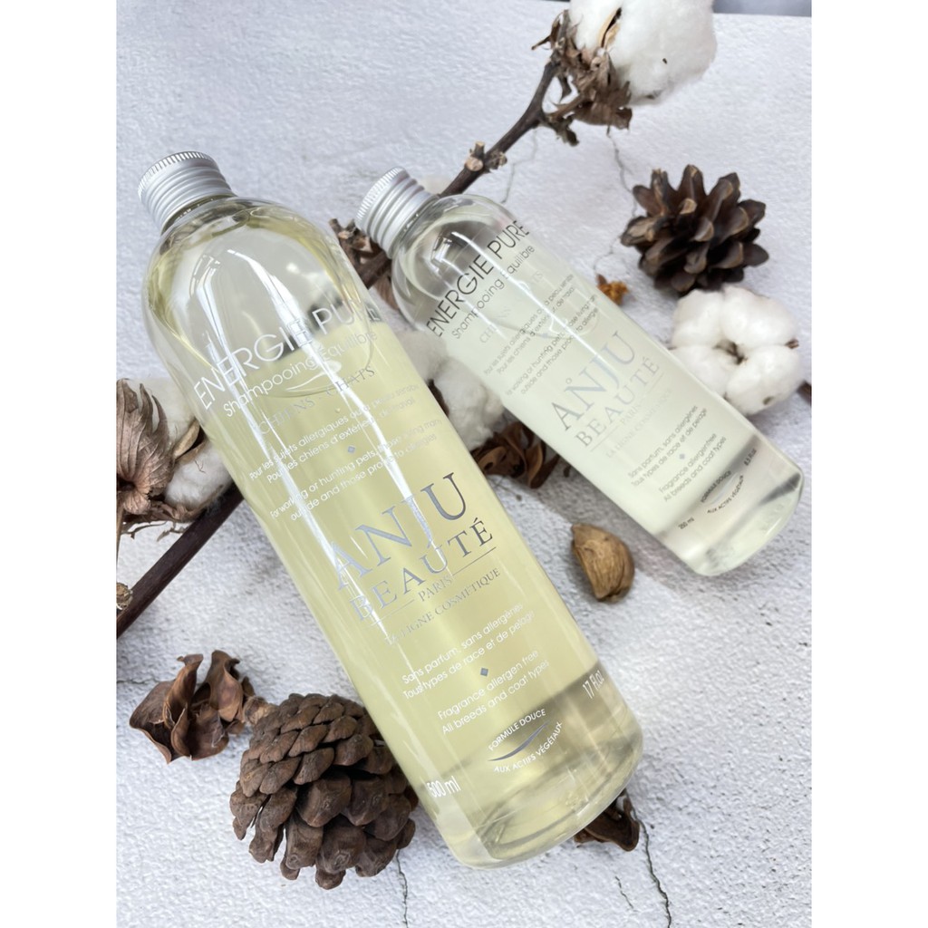 Dầu gội sữa tắm cao cấp dành cho thú cưng Anju Beaute - ENERGIE PURE cho chó mèo (thảo dược thiên nhiên)