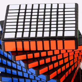Rubik 9x9. Mofang Jiaoshi MF9 Đen/Stickerless/Có Nam Châm