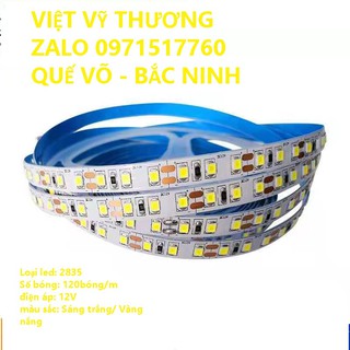 đèn Led dây 5m 2835  120 bóng 12v dán cho máng nhôm định hình