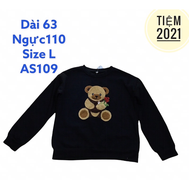 [Ảnh Thật] Áo nỉ sweater hàng 2hand mã AS109