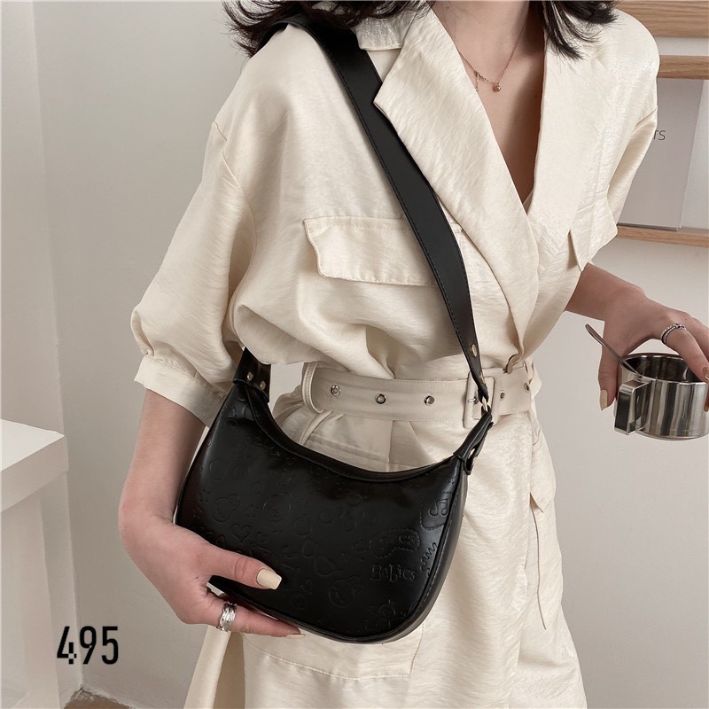 TÚI ĐEO CHÉO NỮ THỜI TRANG 495 IN HỌA TIẾT NGỘ NGHĨNH DẬP NỔI DỄ THƯƠNG