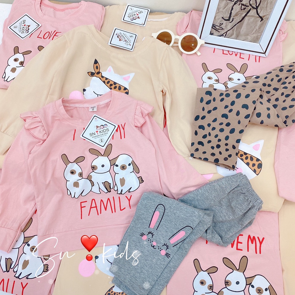 Set 2 bộ dài tay cho bé chất cotton mặc thu đông BD61