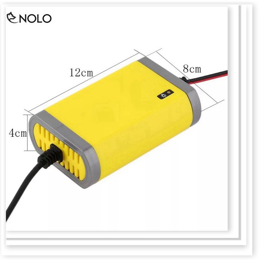 Sạc Ắc Quy Tự Động 12V Đèn Báo Tình Trạng Sạc Hỗ Trợ Bình Có Dung Lượng Pin 20AH Tích Hợp Mạch Bảo Vệ An Toàn