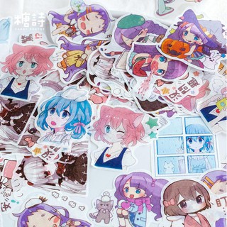 Sticker dán Chibi Girl