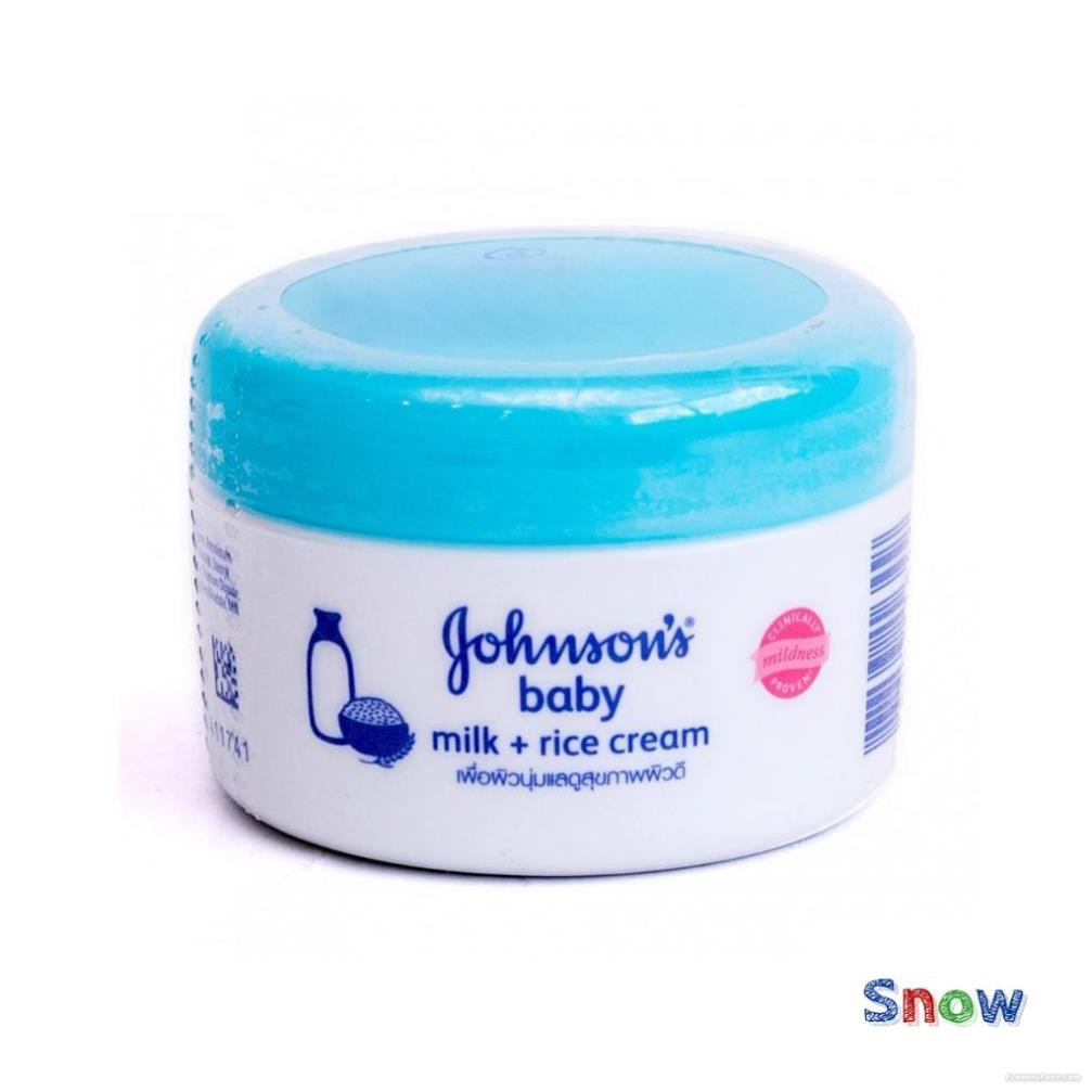 Kem Dưỡng Ẩm Chứa Sữa Và Gạo Johnsons Baby 50g