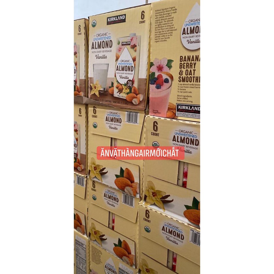 Sữa Hạnh Nhân Hữu Cơ Kirkland Almond Vani 946 ml