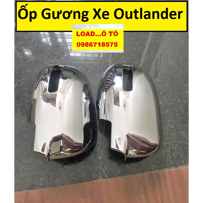 Ốp Gương Chiếu Hậu Xe Mitsubishi Outlander 2022-2018 Nhựa ABS Mạ Crom Sáng Bóng