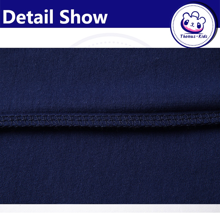 [THOMAS KIDS] Áo Thun Cotton Tay Dài In Họa Tiết Hoạt Hình Dễ Thương Cho Bé Trai Gái 3-8 Tuổi