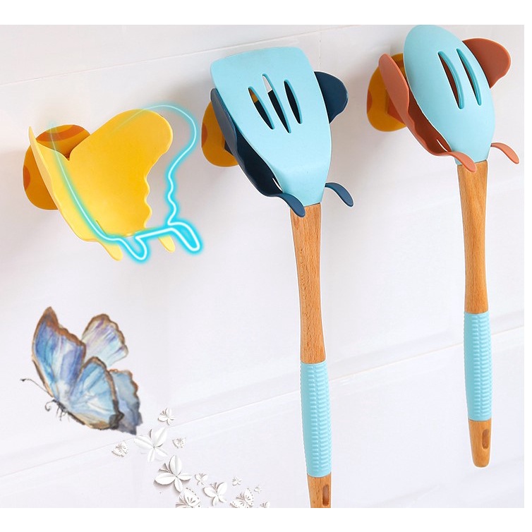 Khay đựng bánh xà phòng dán tường hình bướm - Giá đỡ xà bông tắm bằng nhựa hình bướm xinh xắn