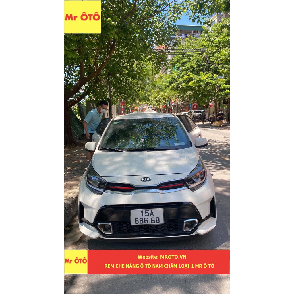 Rèm Che Nắng Xe Kia Morning Loại 1 Mr.OTO. Bảo Hành 24 tháng. Cam Kết Chuẩn Khít Theo Xe