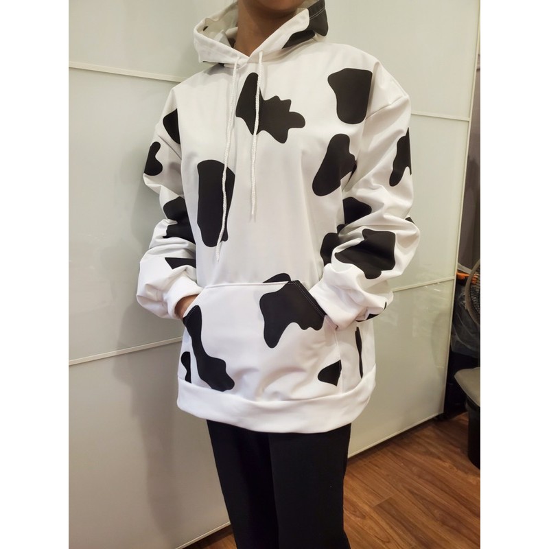 (SẴN) Áo hoodie nam nữ bò sữa ulzzang unisex 🐏 FREESHIP 💚 Áo nỉ dáng rộng 🐏