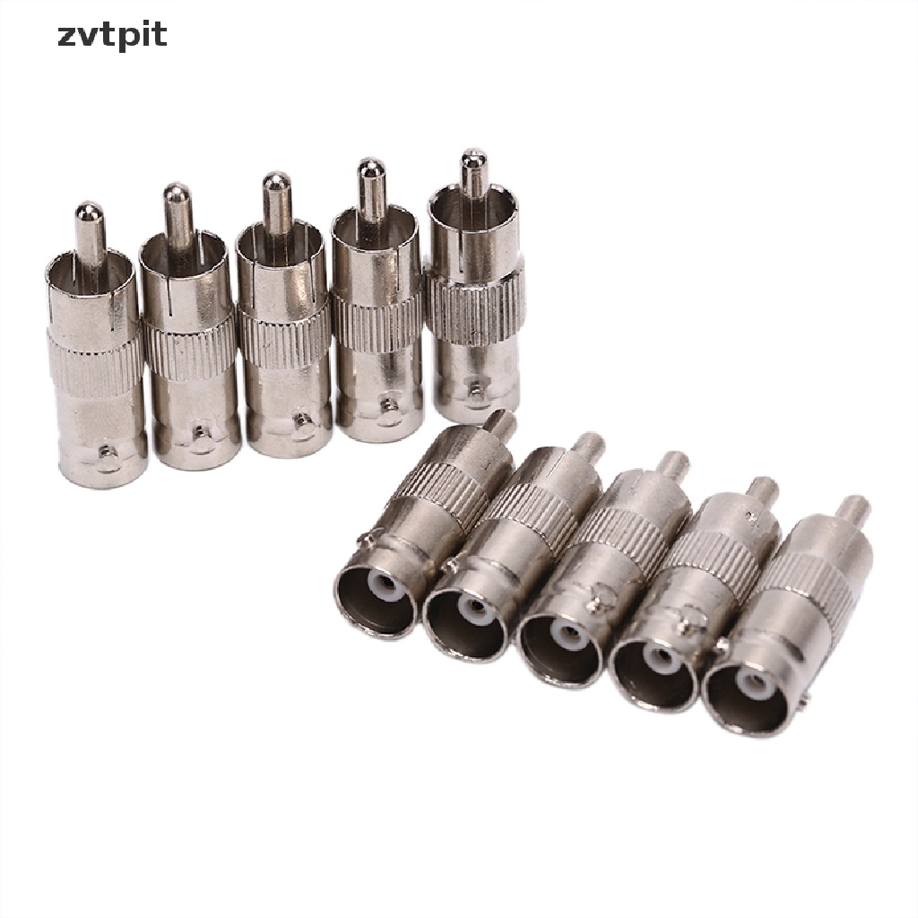 [ZVPT] 10Pcs BNC Female to RCA Male Coax Cable Video Adapter TV Connector CCTV Security DSF