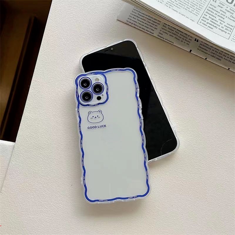 Ốp Điện Thoại TPU Mềm Chống Rơi Họa Tiết Gấu / Thỏ Dễ Thương Cho Iphone 11 12 13 Pro Max 6 7 8 Plus Xr X Xs