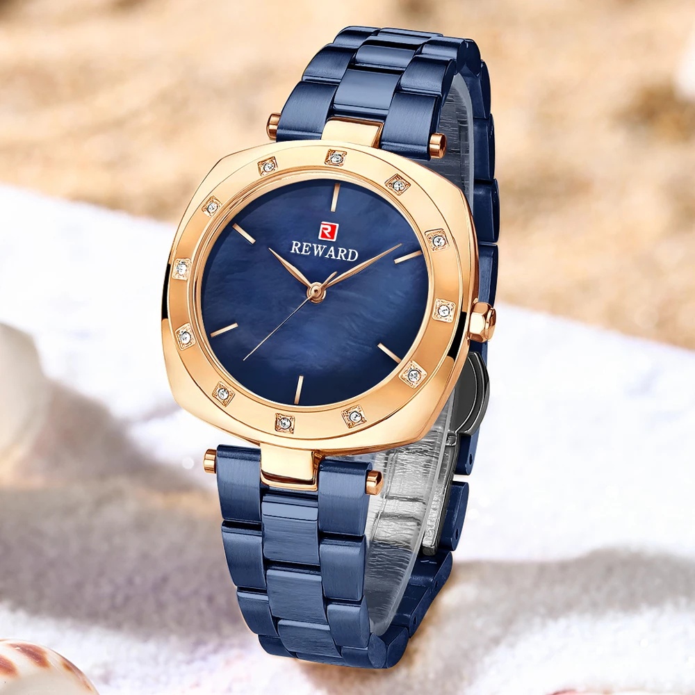 Đồng Hồ Quartz Chống Thấm Nước Thanh Lịch Bằng Thép Không Gỉ 21054 Thời Trang Cho Nữ