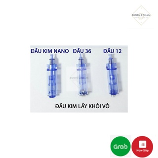 Đầu máy lăn kim ( 12 kim, 36kim, nano) màu xanh có nắp