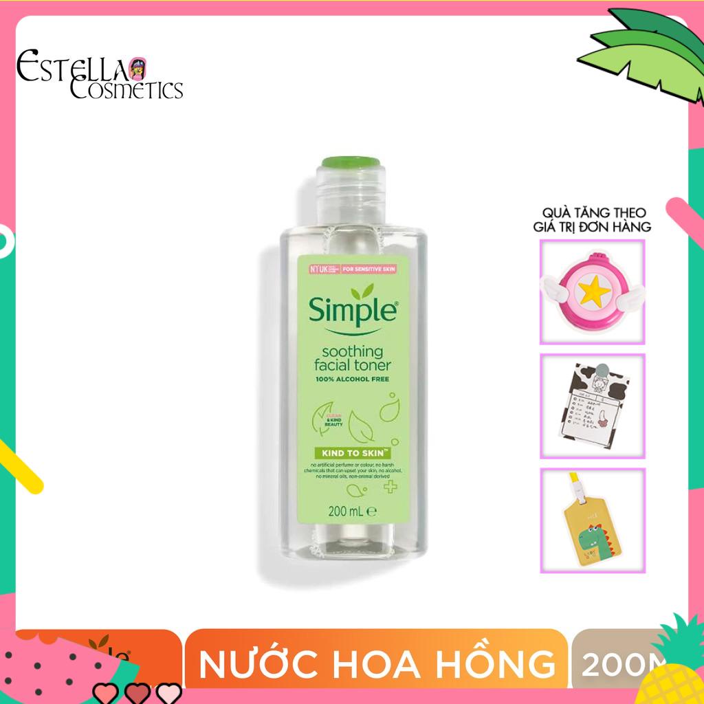 Nước hoa hồng Simple Smoothing Facial Toner 200ml