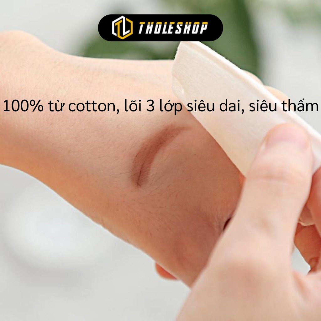 Bông Tẩy Trang - Túi 222 Miếng Bông Tẩy Trang 3 Lớp Cotton Pads Nội Địa Trung 8385