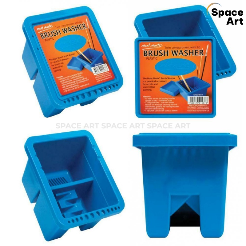 Xô rửa cọ đa năng Mont Marte 2 ngăn lớn