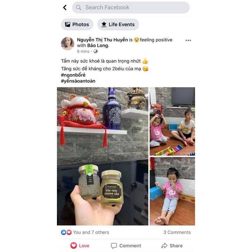 Lốc 6 hũ yến tươi chưng Hạt Chia (70ml) - Tốt cho hệ tiêu hoá | BigBuy360 - bigbuy360.vn