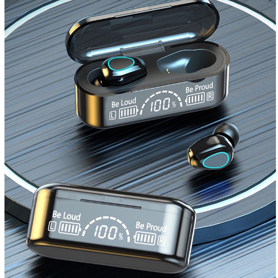 Tai nghe bluetooth V5.2 F11 Tai nghe không dây bản cao cấp chống nước chống ồn kháng nước IPX7 pin trâu hỗ trợ đàm thoại