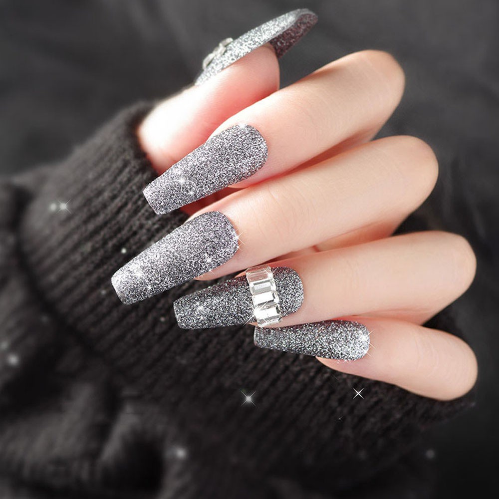 [Hàng mới về] Bộ 30 Hạt đá giả kim cương trang trí móng tay nghệ thuật thủ công lấp lánh nhiều màu và hình dạng tùy chọn