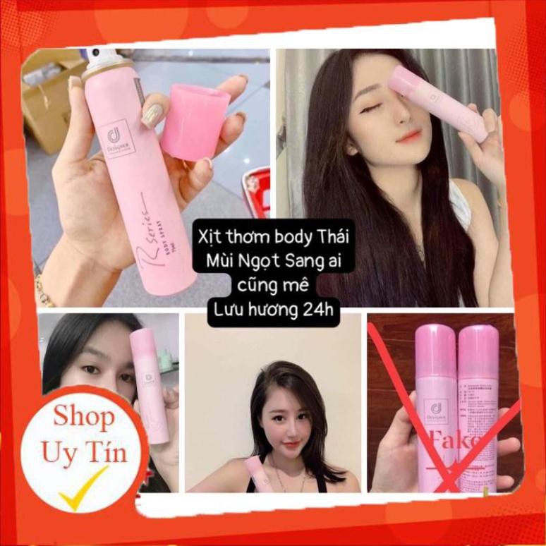 XỊT THƠM BODY HOA HỒNG MÙI KẸO NGỌT [CHUẨN SINGAPORE][FREESHIP][MÙI NGỌT NHƯ 1 VIÊN KẸO]..