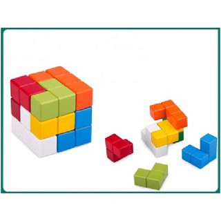 Đồ Chơi Rubik gỗ 7 màu cho bé Winwintoys (C287)