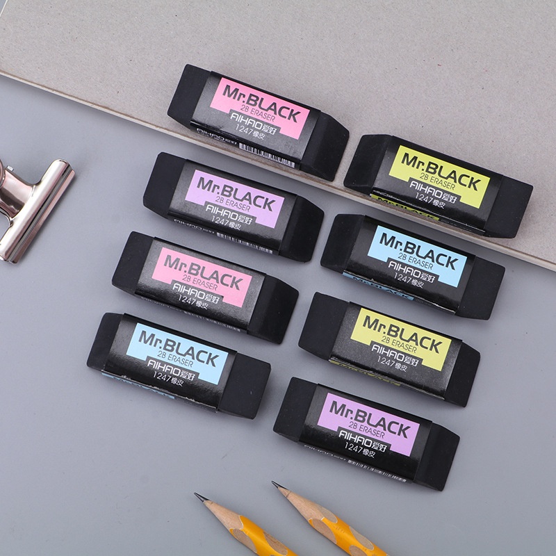 Gôm tẩy 2B màu đen dễ thương