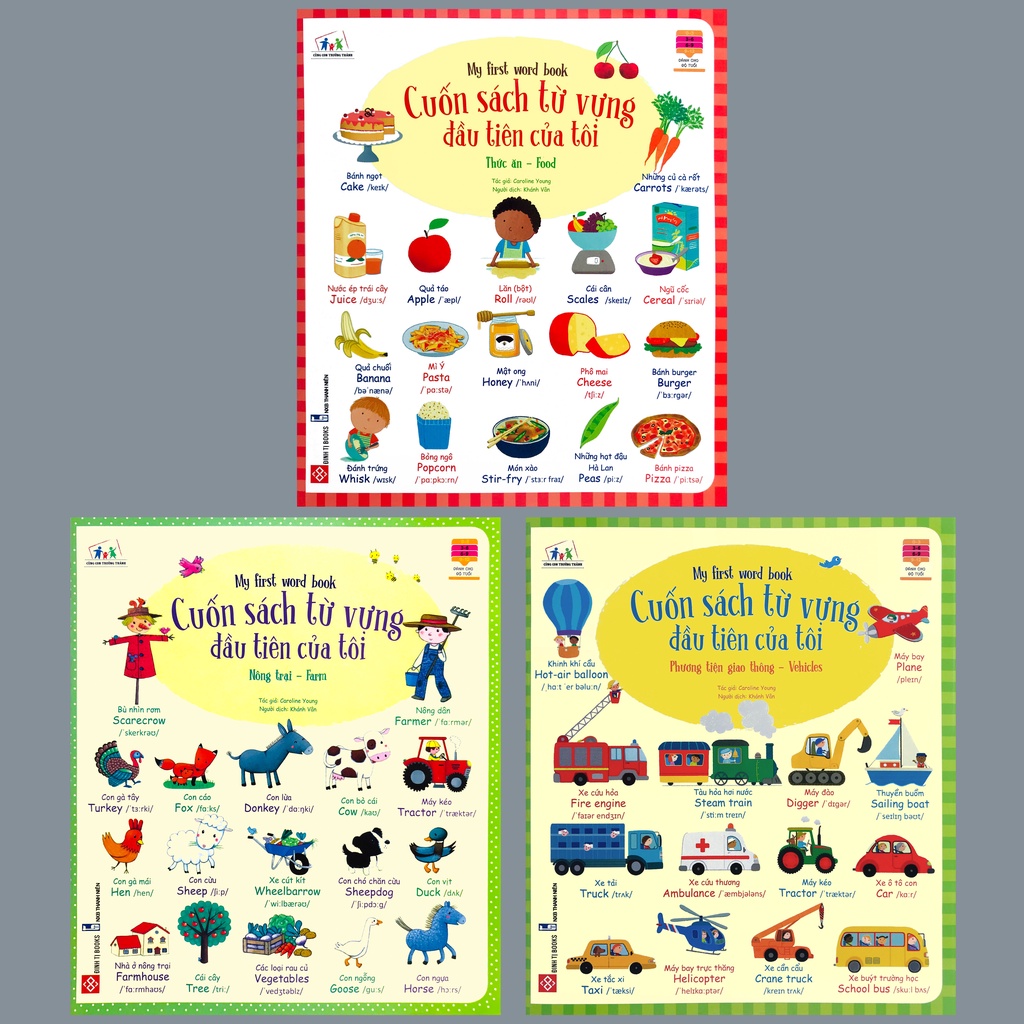 Sách Cuốn Sách Từ Vựng Đầu Tiên Của Tôi My First Word Book (lẻ tùy chọn)
