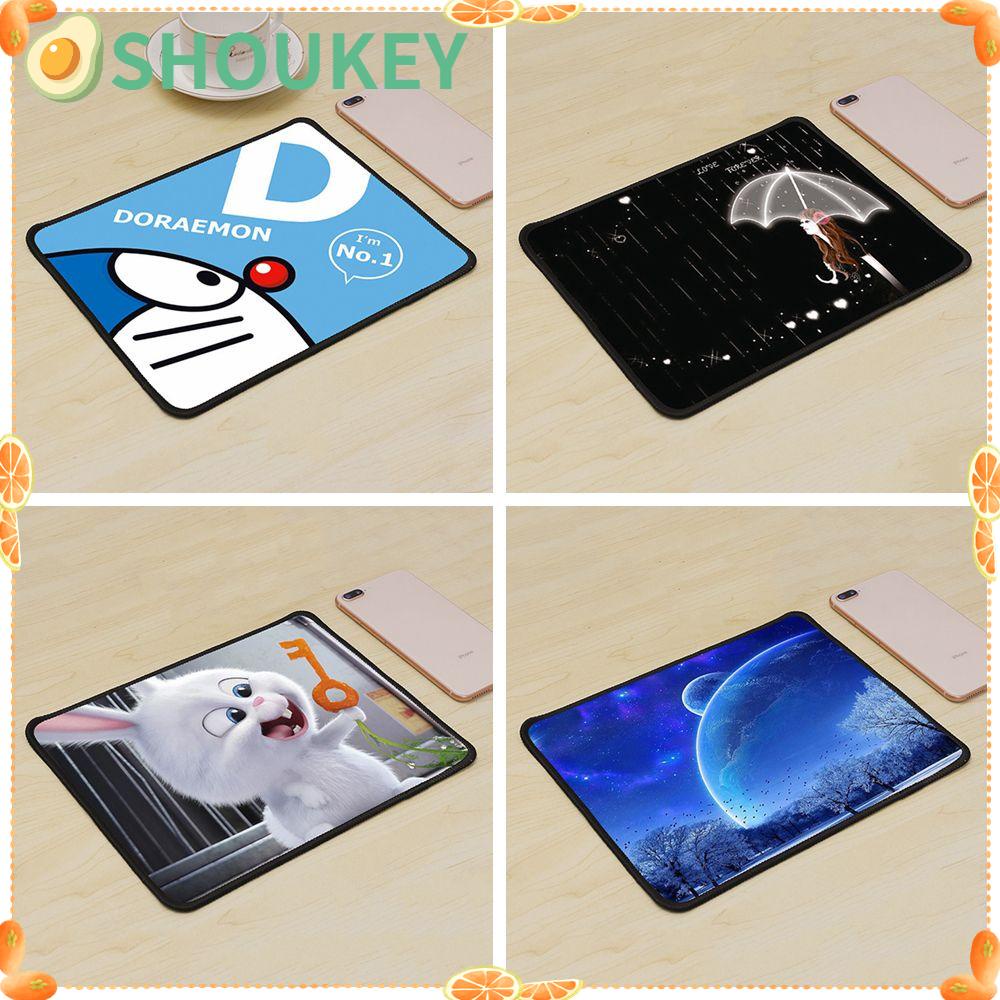 SHOUHOU Cartoon Mouse Pad Home Office Laptop Computer Keyboard Mousepad Thickened Anti-slip Writing Mat