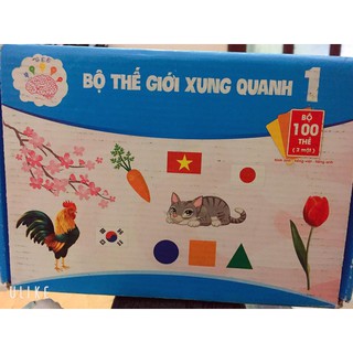 Bộ thế giới xung quanh 100 thẻ - glenn doman