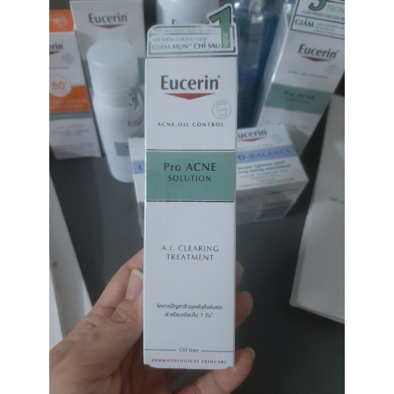 Tinh chất giảm mụn viêm, mờ vết thâm Eucerin ProAcne AI Clearing Treatment