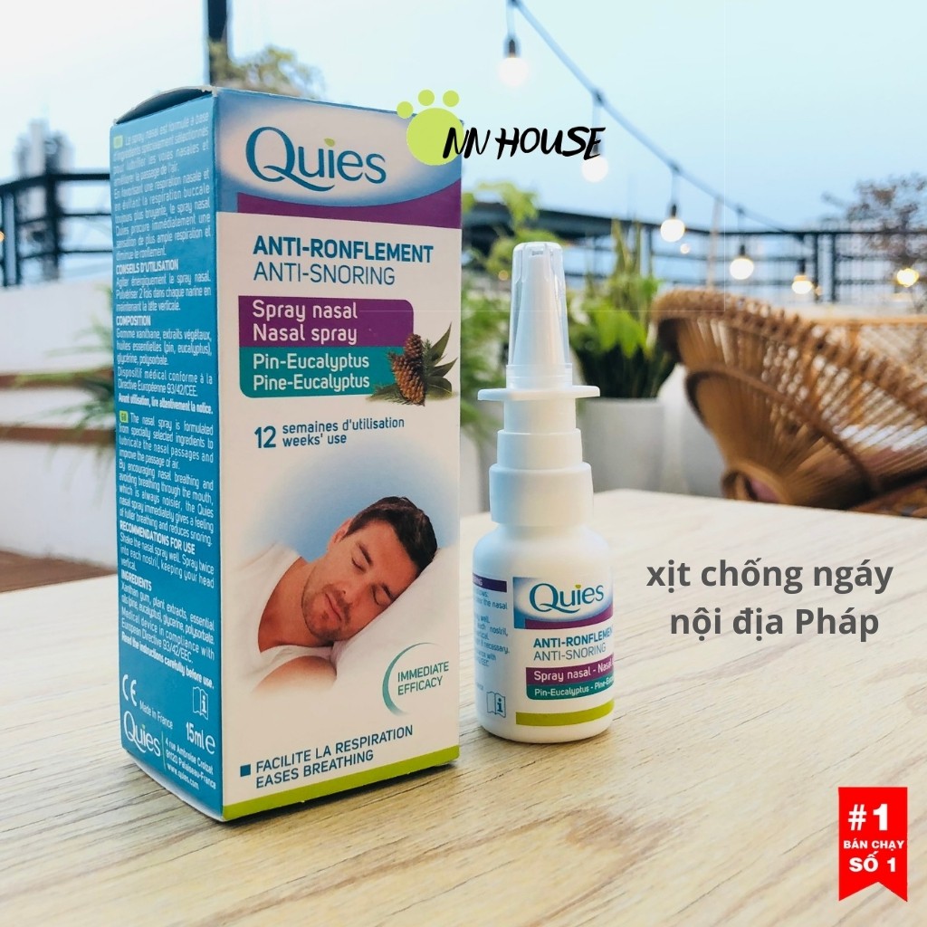 Chống ngáy ngủ Quies Anti Ronflement 15ml nội địa Pháp - Thuốc xịt chống ngáy - NN HOUSE