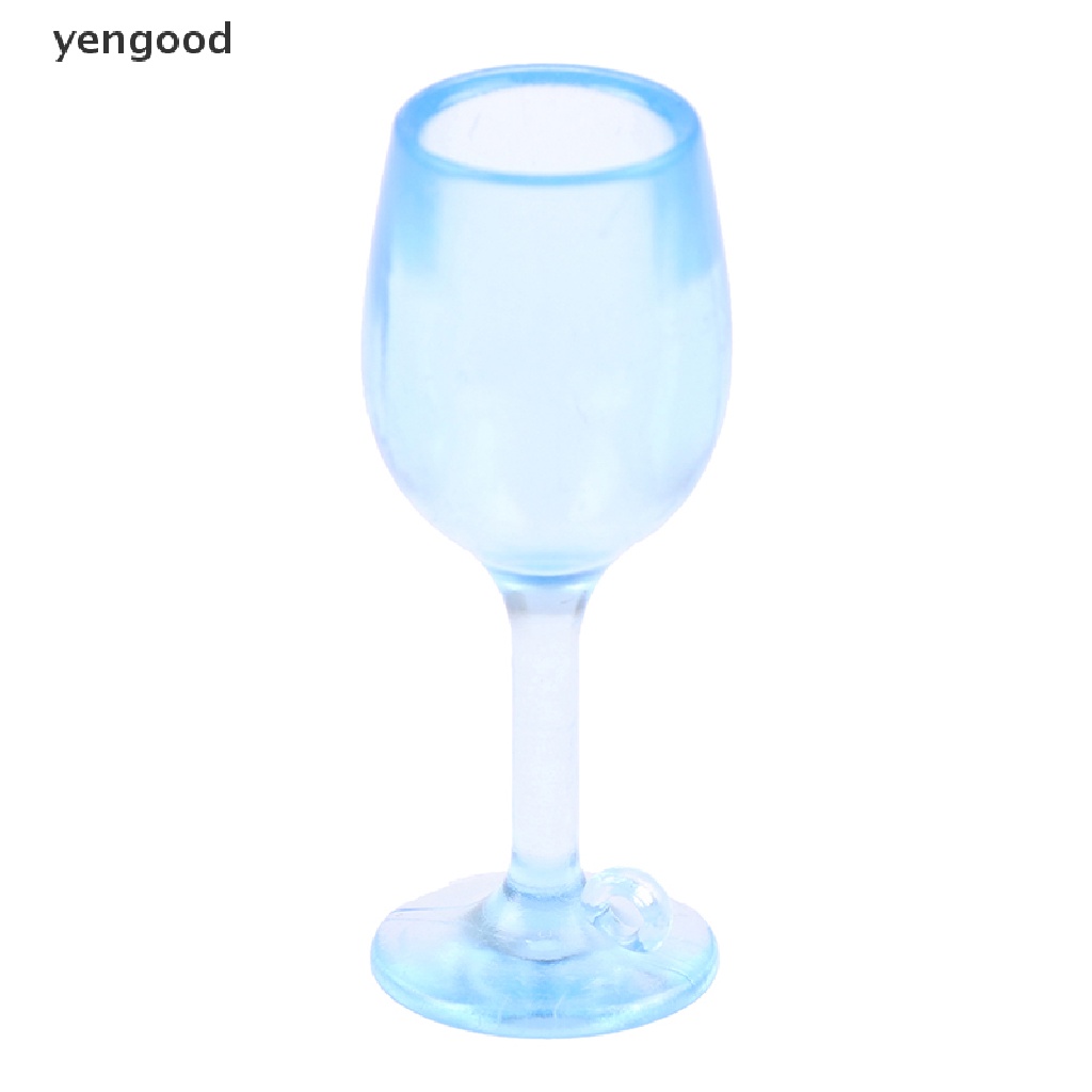 (ydWR) 5 Ly Thủy Tinh Uống Rượu Thu Nhỏ 1: 12 Đầy Màu Sắc Trang Trí Nhà Búp Bê Quán Bar