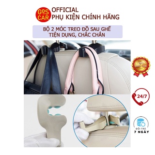 Bộ 2 móc treo đồ sau ghế trên ô tô - Móc treo sau ghế dành cho xe hơi đa chức năng chất liệu nhựa ABS cao cấp