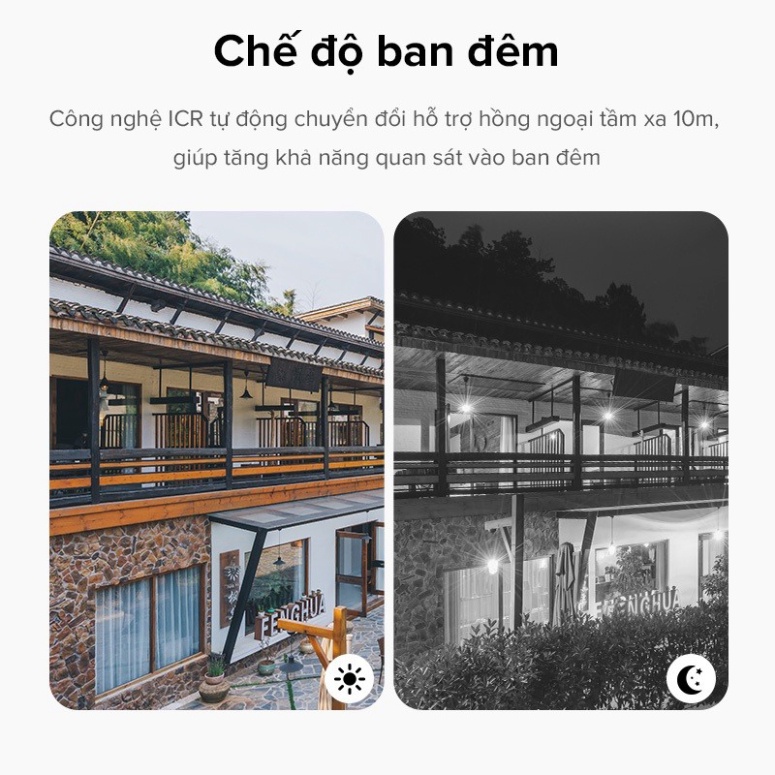 Camera wifi ACOME APC03 và APC05 - xoay 360 độ phân giải full hd 1080p, tương thích tuya smart life, bh 12 tháng