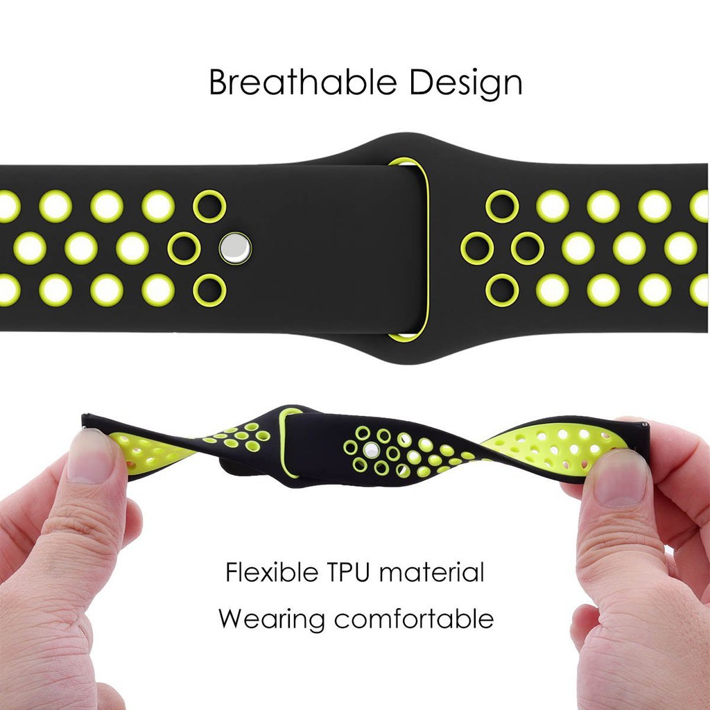 Dây đeo bằng silicone mềm cho đồng hồ thông minh Huami Amazfit Stratos 2 2S 3