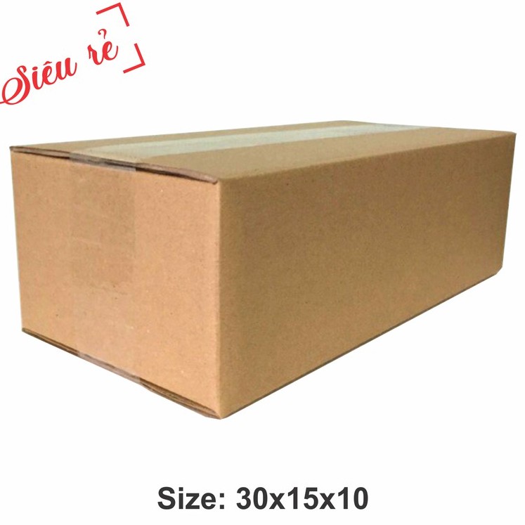 Hộp Carton 30x15x10 ♥️ FREESHIP ♥️ 1 Hộp Giấy Carton Giá Rẻ