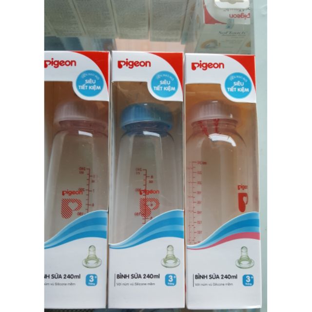 Combo 3 bình sữa pigeon 240ml