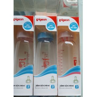 Combo 3 bình sữa pigeon 240ml