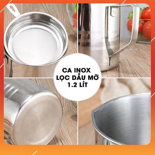 Bình Lọc Dầu Ăn INOX 304. Lọc dầu ăn xả bỏ cặn, Ca lọc dầu ăn, Bình đựng dầu, hũ chứa đựng dầu mỡ lọc cặn dầu Tovo Store