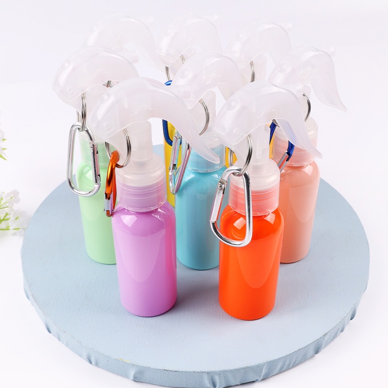 [Hàng mới về] Chai xịt rỗng đựng nước hoa có móc khóa màu Macaron 60ml