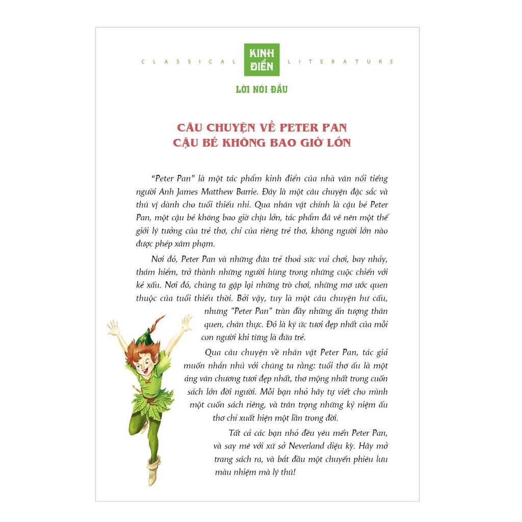 Mua Sách - Peter Pan - Bản rút gọn minh hoạ màu giá rẻ nhất | TecKi.Vn